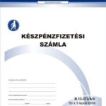 Készpénzfizetési számla