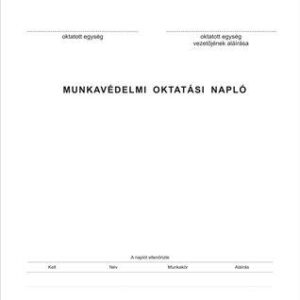 Munkavédelmi oktatási napló